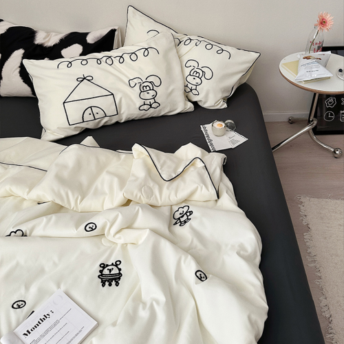 Kitsch Lovely Bedding Pillow Set 싱글 더블 퀸 베개커버 세트
